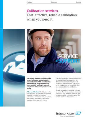 Calibration services brochure